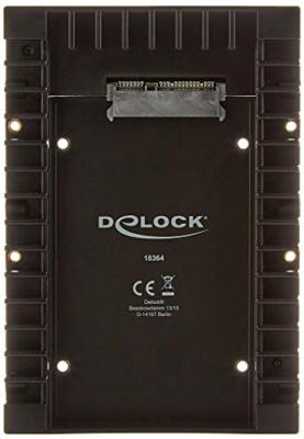 Delock 18364 3,5 installatieframe voor 2,5 SATA-schijf zwart Delock 18364 3,5 installatieframe voor 2,5 SATA-schijf zwart