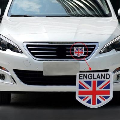 Universal England Flag Pattern Aluminum Alloy Car Front Grille