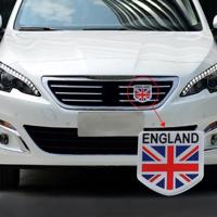Universal England Flag Pattern Aluminum Alloy Car Front Grille - thumbnail