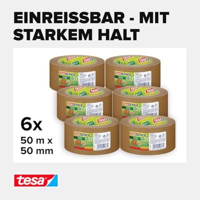 tesa 57180 Pakband (l x b) 50 m x 50 mm 6 stuk(s)