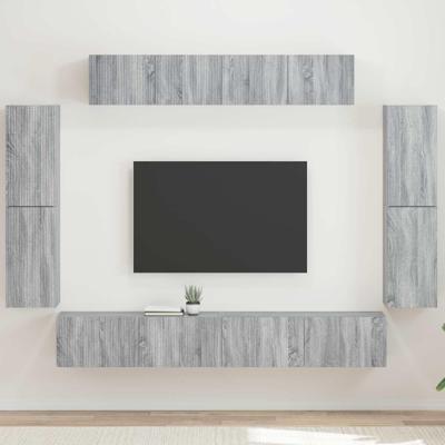 TV-kast 4 pcs Grijs Sonoma