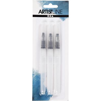 Creativ Company Watertank penselen, afm s+m+l, 10 ml, 3 stuk/ 1 doos Creativ Company Watertank penselen, afm s+m+l, 10 ml, 3 stuk/ 1 doos