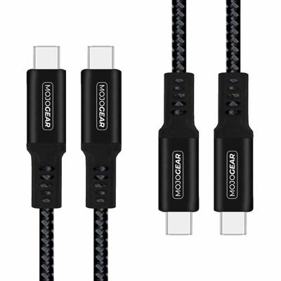 2x MOJOGEAR USB-C naar USB-C kabel 1.5 of 3 meter Extra Sterk [DUOPACK]