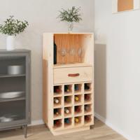 Wijnkast 45x34x100 cm massief grenenhout - thumbnail