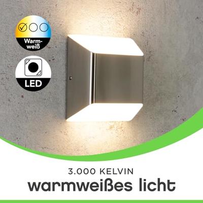 ECO-Light FLOYD 1140113 LED-buitenlamp (wand) LED LED 7.00 W RVS ECO-Light FLOYD 1140113 LED-buitenlamp (wand) LED LED 7.00 W RVS