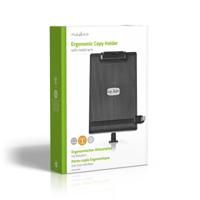 Nedis ERGOCH300BK Ergonomische Documenthouder Draai- En Kantelbaar Bureaubevestiging Zwart - thumbnail