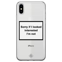 iPhone X/XS transparant hoesje - Not interested - thumbnail