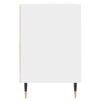 Tv-meubel 100x35x55 cm bewerkt hout wit - thumbnail