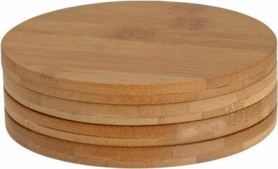 Onderzetterset bamboe 4-delig Ø11,5cm