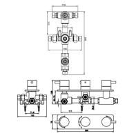 Wiesbaden one-pack inbouwthermostaatset type 18 - thumbnail