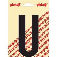 Plakletter Nobel Sticker zwarte letter U zwart Pickup - Pickup - thumbnail