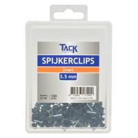 Spijkerclips zwart 3.5mm 100 stuks - thumbnail