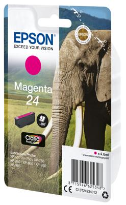 Epson C13T24234022 4.6ml 360pagina's Magenta inktcartridge