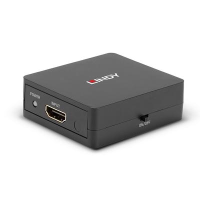 LINDY 38358 2 poorten HDMI-splitter 3840 x 2160 Pixel Zwart