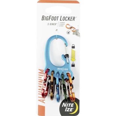 NITE Ize NI-KLKBFA-03-R6 Sleutelkarabijn 5-kleurig 1 stuk(s) NITE Ize NI-KLKBFA-03-R6 Sleutelkarabijn 5-kleurig 1 stuk(s)
