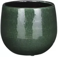 Mica Decorations bloempot Pablo 16x14cm donkergroen - thumbnail