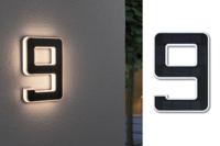 Paulmann 79850 4000870798508 Huisnummerlamp op zonne-energie Energielabel: A (A - G) 0.20 W Warmwit Zwart - thumbnail
