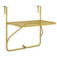 Balkontafel 60x40 cm staal goudkleurig - thumbnail