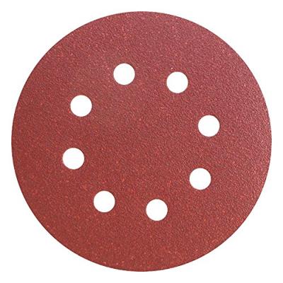 Klingspor Schuurpad met klitbevestiging | GLS 5 125 mm korreling 120 | voor hout / metaal korund | Gatenaantal 8 | 50 stuks - 89493 - 89493a