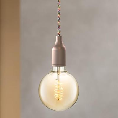 Textiel Kabel - 1 meter lang - Gekleurd - Strijkijzersnoer 3 x 0,75 mm met aardingsgeleider - met textielmantel - pendelleiding lampkabel - Accessoires voor lampen - Binnen gebruik