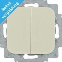 Busch Jaeger creme serieschakelaar + wip - 4695030 - thumbnail