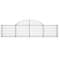 Schanskorven 5 st gewelfd 200x30x40/60 cm gegalvaniseerd ijzer - thumbnail