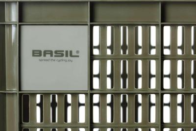 Basil fietskrat gerecycled M 29,5 liter groen 21136