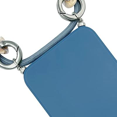 Høyde - iPhone 13 - Telefoonhoes met koord + Kralenketting - Blauw Høyde - iPhone 13 - Telefoonhoes met koord + Kralenketting - Blauw