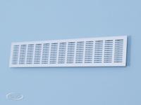 Ventilatiestrip aluminium extrusie 100 mm bruin RAL 8022 - thumbnail