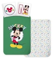Mickey Mouse Peuterdekbedovertrek Groen - 100 x 135 cm - Katoen - thumbnail