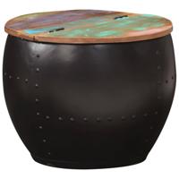 Salontafel 53x43 cm massief gerecycled hout - thumbnail