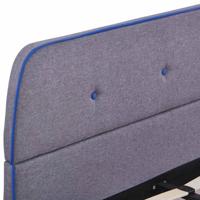 Bedframe zonder matras 135x190 cm lichtgrijs - thumbnail