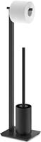 ZACK Carvo Toiletbutler 15x18x71,5cm zwart - thumbnail