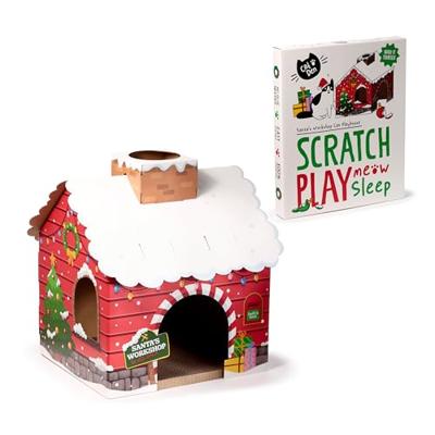 Kerstgrot Kerstmis 100% Karton Kat Speelhuisje