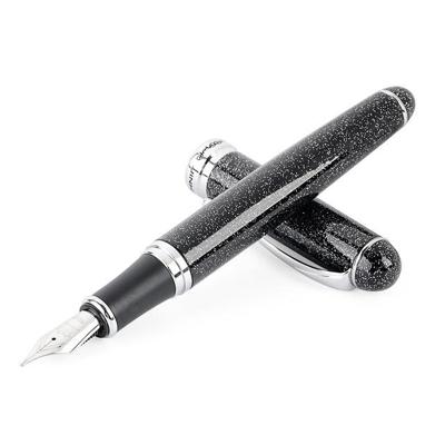 X750 briefpapier RVS Vulpen middellange NIB inkt pennen school Oiifice gift NIB grootte: 0.5 mm (fluorescerende zwart)