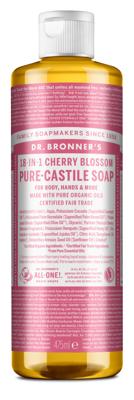 Dr. Bronner's Vloeibare zeep - pure castile - cherry blossom - 475 ml