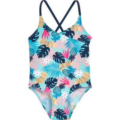 Playshoes badpak Bloemen Blauw-146-152