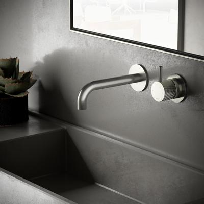 Hotbath Cobber X Afbouwdeel - voor wastafelmengkraan - 18cm uitloop - Geborsteld Nikkel CX105EXT18GN