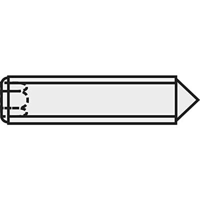 TOOLCRAFT 827351 Stifttap M5 10 mm Staal 20 stuk(s)