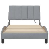 Bedframe zonder matras 100x200 cm stof lichtgrijs - thumbnail