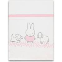 Nijntje laken Grass junior 100 x 150 cm katoen wit/roze - thumbnail