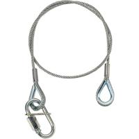 Adam Hall Safety 3mm 60cm met schroefkarabijnhaak - thumbnail