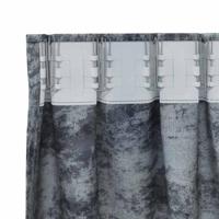 VidaXL Velvet gordijnen 2 pcs zilvergrijs 260 x 140 cm fluweel - thumbnail