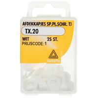 Afdekkap sp.pl.schr. tx20 wit 25st Deltafix - Deltafix - thumbnail