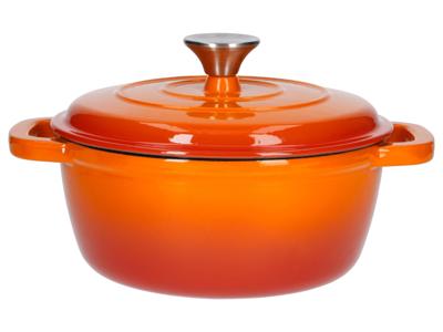 SILVERCREST Gietijzeren pan 22 cm 2,8 L (Oranje)