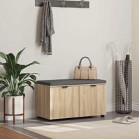 Halbank met kussen met opslag Sonoma Eiken 80 x 38 x 46 cm - thumbnail