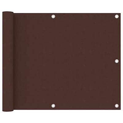 VidaXL Balkonscherm 75x500 cm oxford stof bruin