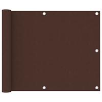 VidaXL Balkonscherm 75x500 cm oxford stof bruin - thumbnail