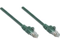 Intellinet 737340 RJ45 Netwerkkabel, patchkabel CAT 5e U/UTP 0.25 m Groen 1 stuk(s) - thumbnail