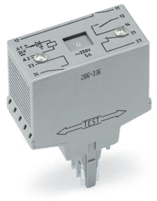 WAGO 286-336/001-000 Steekrelais 24 V/DC 2x NC, 2x NO 10 stuk(s)